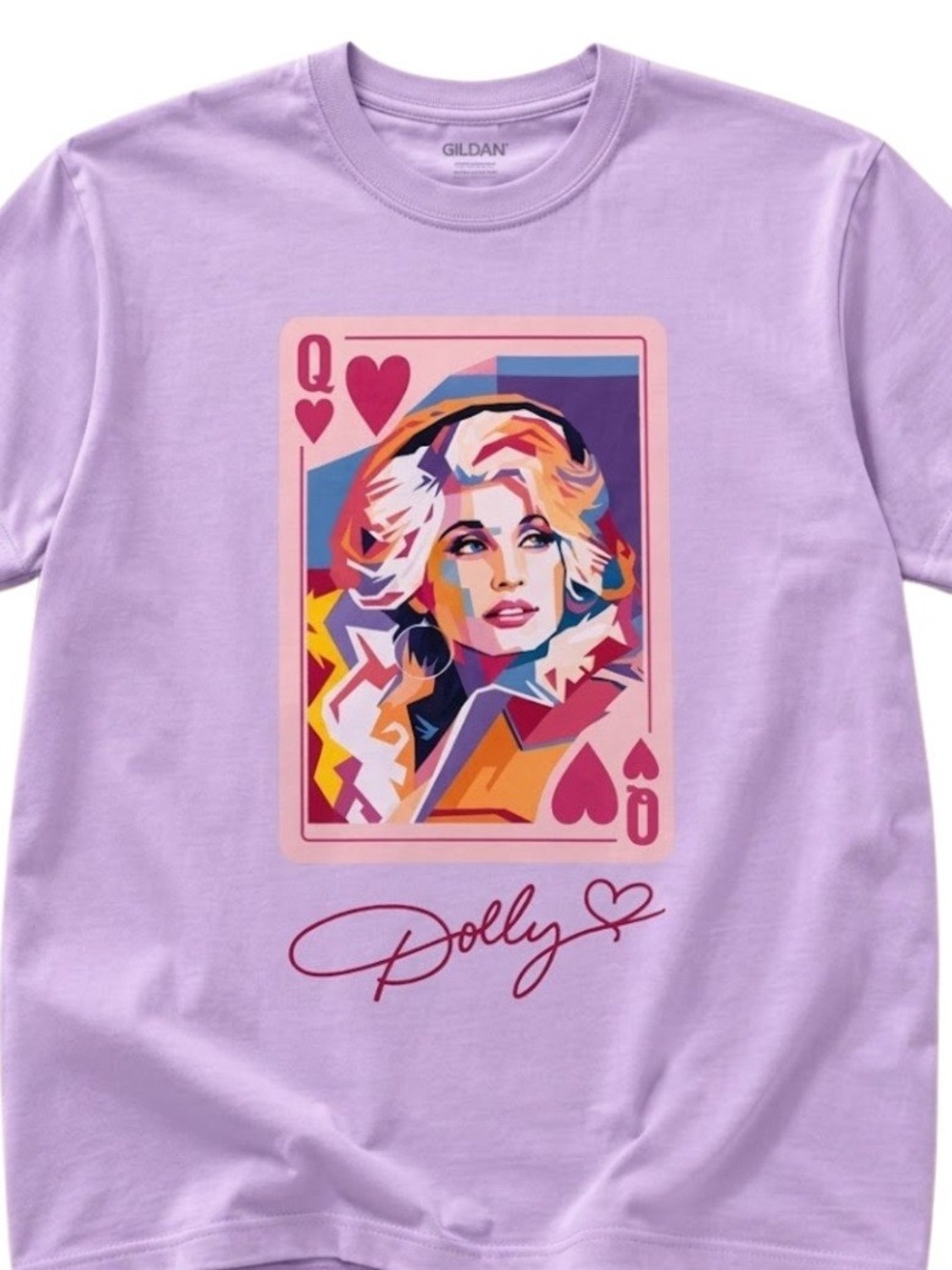 Dolly Parton Queen Of Heart Graphic T-shirt - Picture 2 of 3